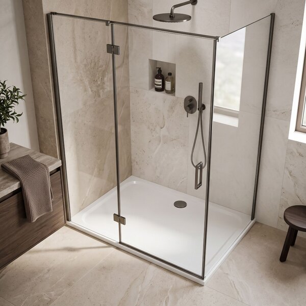 Piatto doccia acrilico Rea Belmond White 80x100 Titan