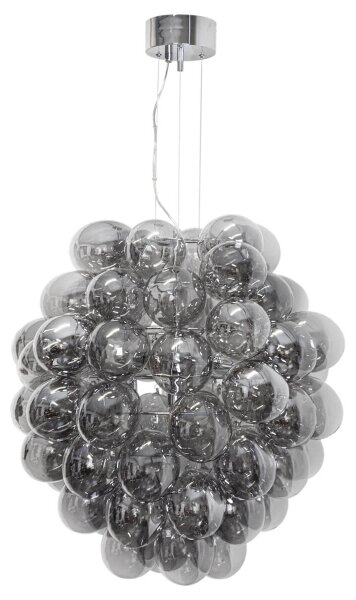 ByRydens 4202230-4500 - Lampadario a sospensione con cavo DELUXE 4xE14/5W/230V grigio/fumé