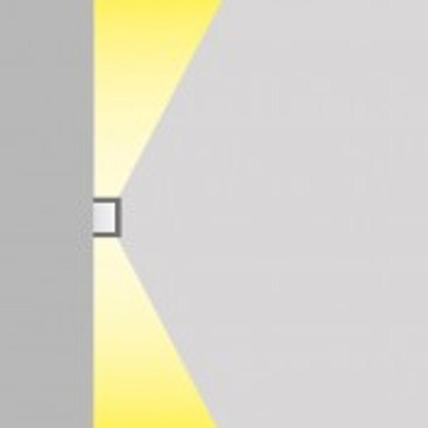 Applique classico top light spa ap co gx53 led ip54 alluminio vetro biemissione - Top Light