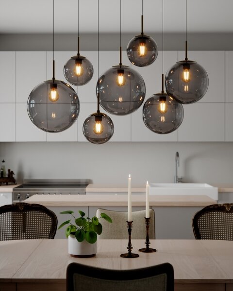 ByRydens 4202400-4002 - Lampadario sospeso con cavo LAURA 7xE27/8W/230V