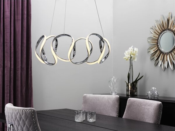 Cottex T5555LK - Lampadario LED sospeso su cavo WAVE LED/40W/230V