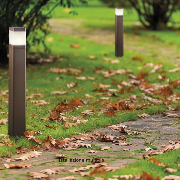 Lampioncino classico promoingross frost 55 ru e27 led ip65 alluminio metacrilato - Promoingross