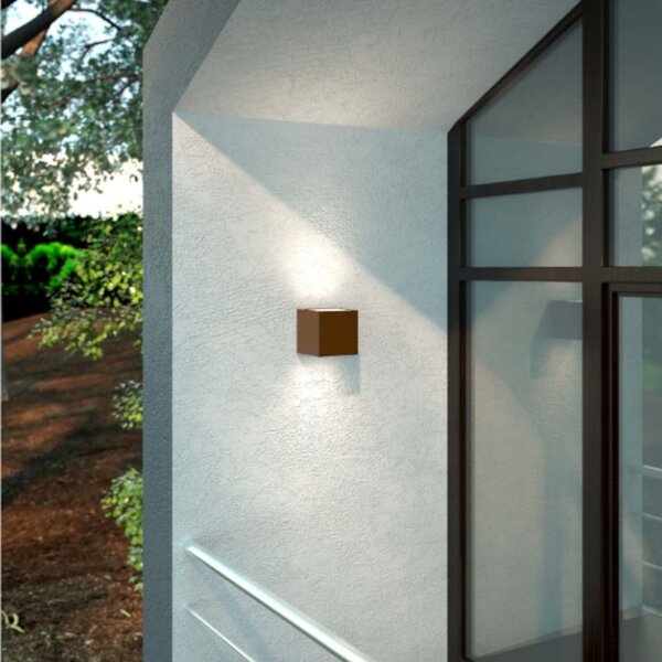 Applique classico top light spa ap co gx53 led ip54 alluminio vetro biemissione - Top Light
