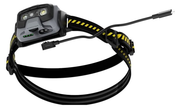 Ledlenser HF6R Work - Lampada frontale da lavoro a LED, dimmerabile e ricaricabile, batteria 2000 mAh, IP68, 800 lm, 60 h, nera