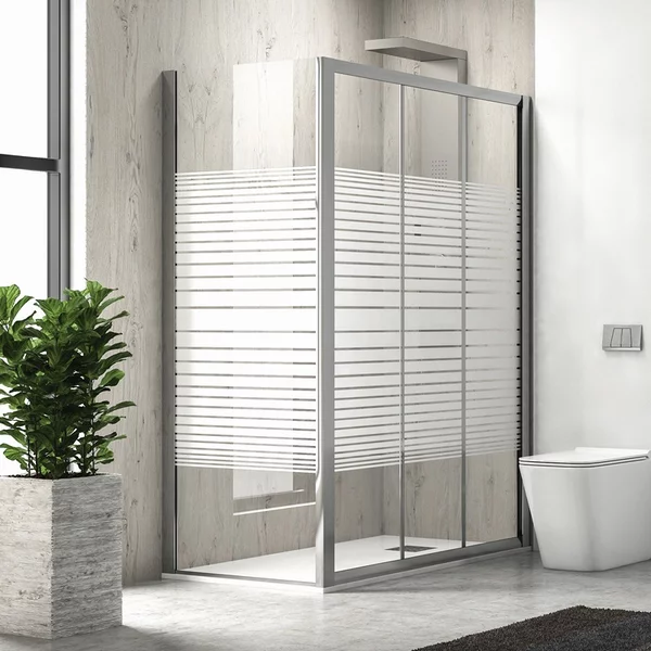 Box doccia 80x130 altezza 180 cm apertura scorrimento KP3000S - KAMALU