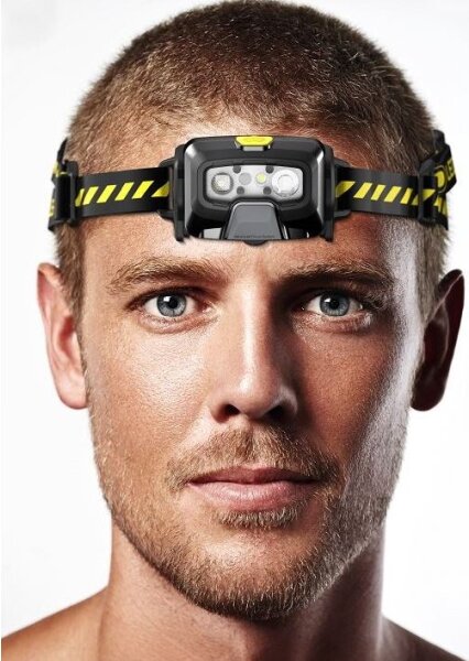 Ledlenser HF6R Work - Lampada frontale da lavoro a LED, dimmerabile e ricaricabile, batteria 2000 mAh, IP68, 800 lm, 60 h, nera