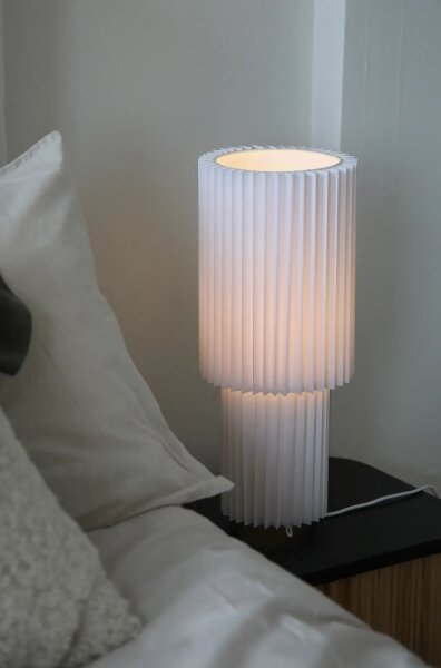 Markslöjd 108897 - Lampada da tavolo CATIS 1xE27/60W/230V 45 cm bianca