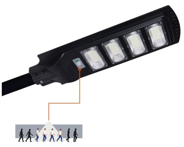 Lampione solare stradale a LED con sensore URBI LED/11W/3,2V 6500K + telecomando IP54