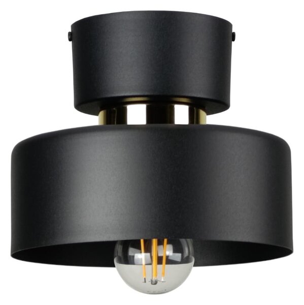 Plafoniera IGNIA 1xE27/60W/230V nero/oro