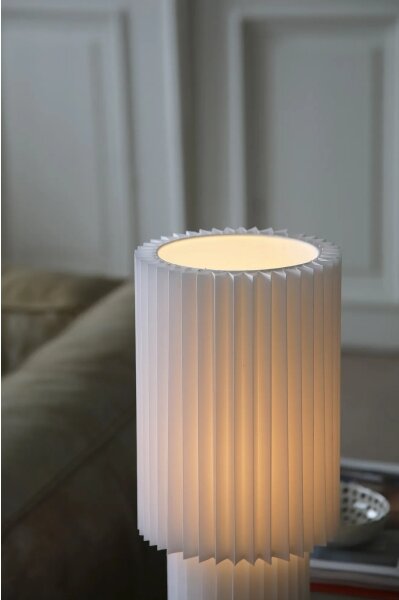 Markslöjd 108897 - Lampada da tavolo CATIS 1xE27/60W/230V 45 cm bianca
