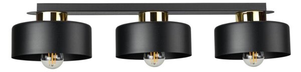 Lampada da soffitto IGNIA 3xE27/60W/230V nero/oro