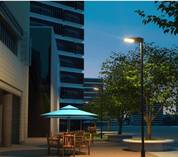 Lampione solare stradale LED con sensore STREET LED/30W/9,6V 3000/4000K 6000 mAh IP65
