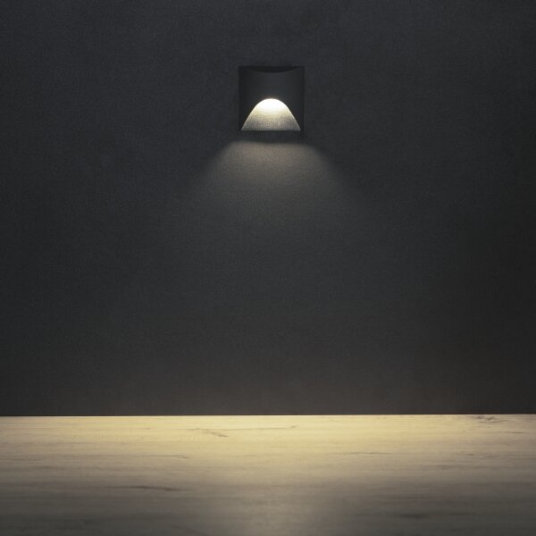 Kanlux 39140 - Lampada per scale a LED EXIN LED/2,5W/230V 4000K IP65 antr. hr