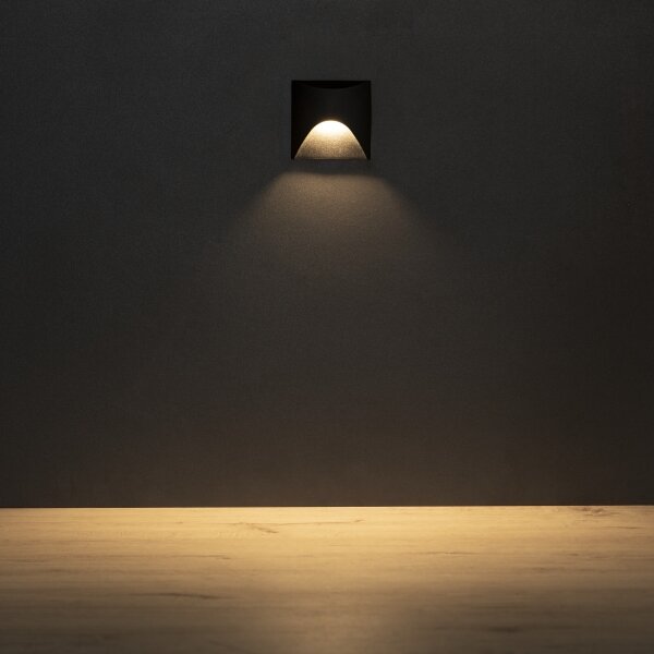 Kanlux 39127 - Apparecchio LED per scale EXIN LED/2,5W/230V 3000K IP65 nero hr