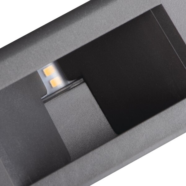 Kanlux 39181 - Lampada da parete LED per esterni REFAZI LED/6W/230V IP54 antracite