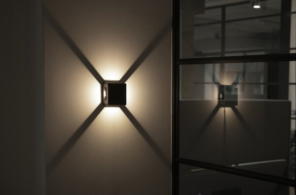 Kanlux 39182 - Applique da esterno REFAZI LED/6W/230V IP54, nero