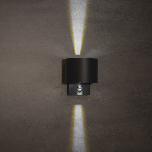 Kanlux 28995 - Lampada da parete LED per esterni con sensore REKA LED/7W/230V IP54 antracite