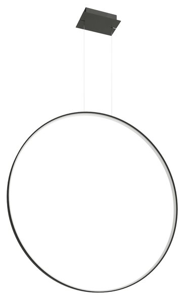 Lampada a sospensione RIO 110 nero 3000K 1xLED 45W alluminio 150x16x110cm Thoro Lighting