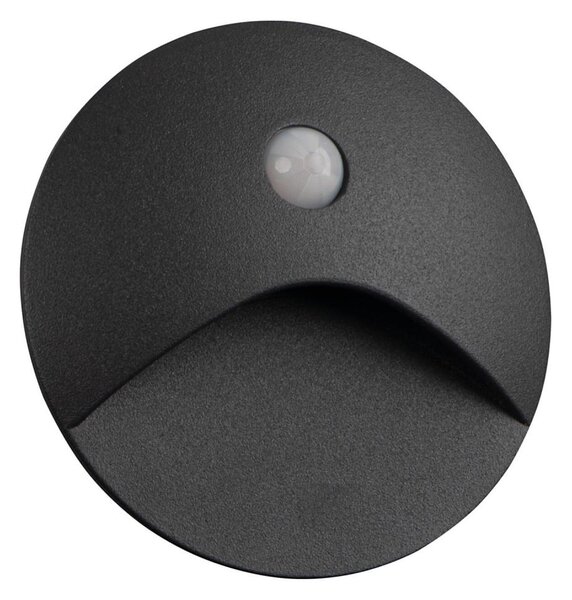 Kanlux 39137 - Lampada LED per gradini con sensore EXIN 2,5W/230V 4000K IP65 antracite rotonda