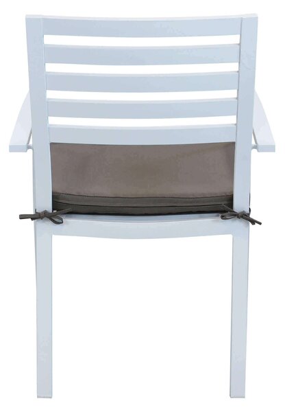 DEXTER - set tavolo in alluminio cm 200/300 x 100 x 74 h con 6 poltrone Dexter