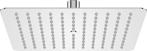 AquaCraft 100 soffione quadrato in acciaio inox | Doccia a pioggia 250x250 mm lucidissima | 6 l/min a risparmio idrico | Soffione Ultra Slim | Montaggio a soffitto | Soffione in acciaio inox