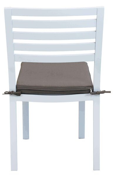 DEXTER - set tavolo in alluminio cm 200/300 x 100 x 74 h con 8 sedie Dexter
