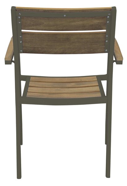 VIDUUS - set tavolo in alluminio e polywood cm 200/300 x 95 x 75 h con 10 poltrone Viduus
