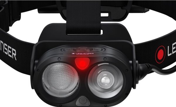Ledlenser H19R CORE - Lampada frontale LED ricaricabile e dimmerabile, 4800 mAh, IP67, 3500 lm, 20 h, nera
