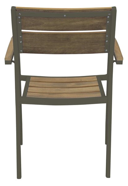 VIDUUS - set tavolo in alluminio e polywood cm 200/300 x 95 x 75 h con 8 poltrone Viduus