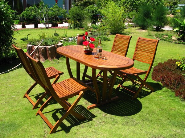 TURRIS - set tavolo in alluminio e teak cm 120/160 x 70 x 74 h con 4 sedie e 2 poltrone Mulier
