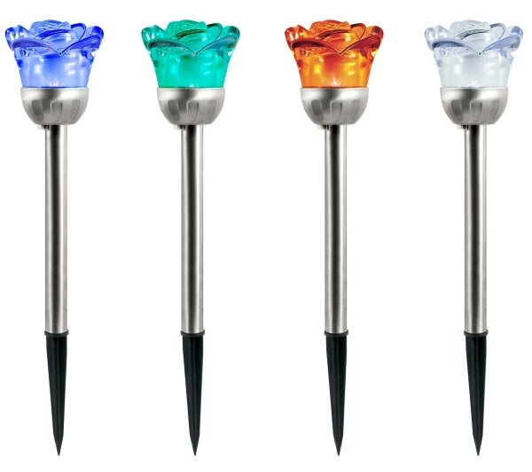 Lampada solare LED RGB ROSE LED/1,2V 100 mAh IP44