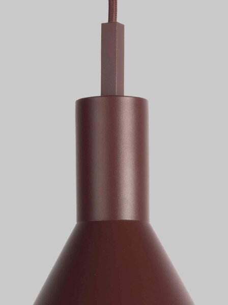 It's about RoMi - Lampada a sospensione Stavanger - Bordeaux - Ø14,5x250 cm - Lampada da tavolo da pranzo - Lampada da soggiorno - Lampada da camera da letto - Soggiorno