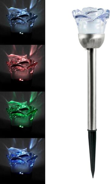 Lampada solare LED RGB ROSE LED/1,2V 100 mAh IP44