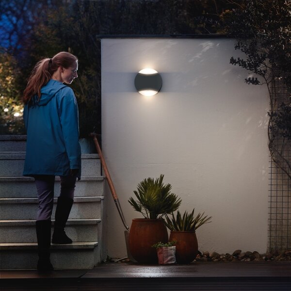 Philips 17338/93/PN - Applique da esterno MYGARDEN LIMESTONE 2xGU10/5W