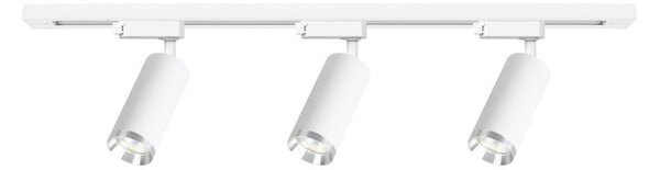 Faretto a binario MICA 3xGU10/10W/230V, bianco/cromo satinato