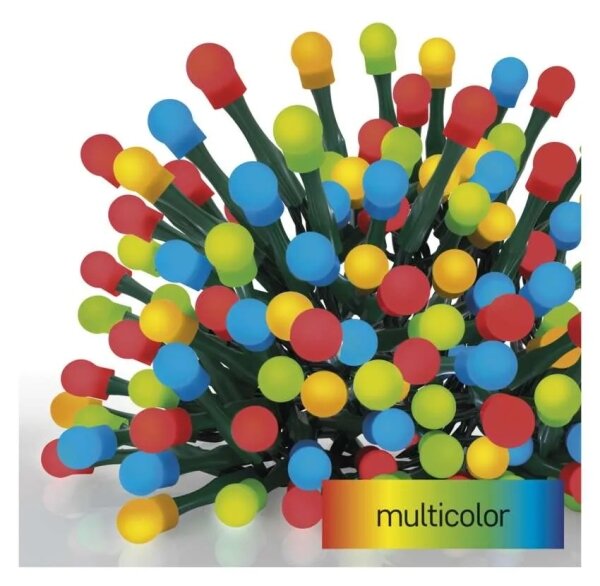 Catena LED 200 LED / 8 funzioni, 25 m, IP44, multicolore
