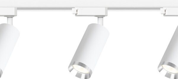 Faretto a binario MICA 3xGU10/10W/230V, bianco/cromo satinato
