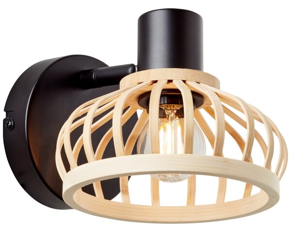 Brilliant - Lampada da parete NORAH 1xE14/28W/230V bambù