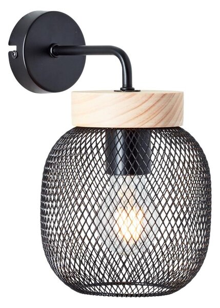 Brilliant - Lampada da parete GIADA 1xE27/40W/230V nera