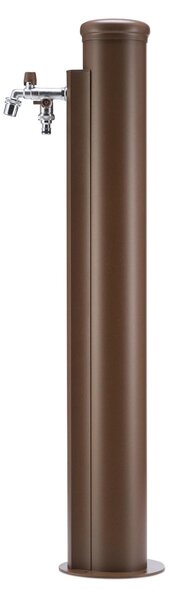Fontana da Giardino con tubo a Spirale A scomparsa 10 m Acciaio Alluminio Belfer Dimensioni 17x27xh 94 cm - peso 6,2 kg con tubo a spirale, colore Ruggine