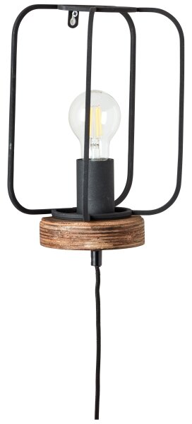 Brilliant - Lampada da parete TOSH 1xE27/52W/230V pioppo
