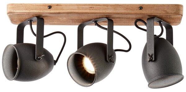 Brilliant - Faretto CROWTON 3xGU10/6W/230V, finitura pino