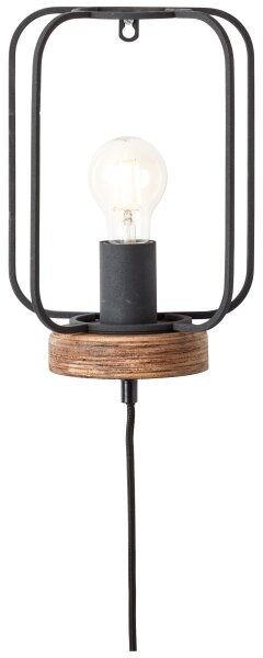 Brilliant - Lampada da parete TOSH 1xE27/52W/230V pioppo