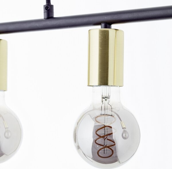 Brilliant - Lampadario a sospensione con cavo KERRY 5xE27/40W/230V nero/ottone