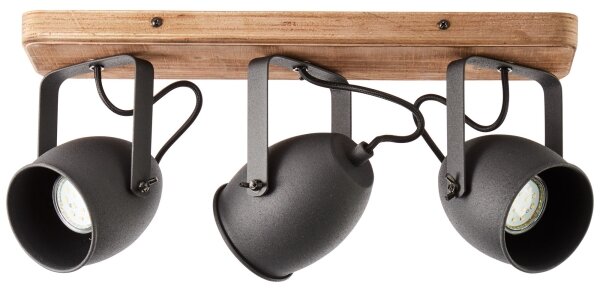 Brilliant - Faretto CROWTON 3xGU10/6W/230V, finitura pino