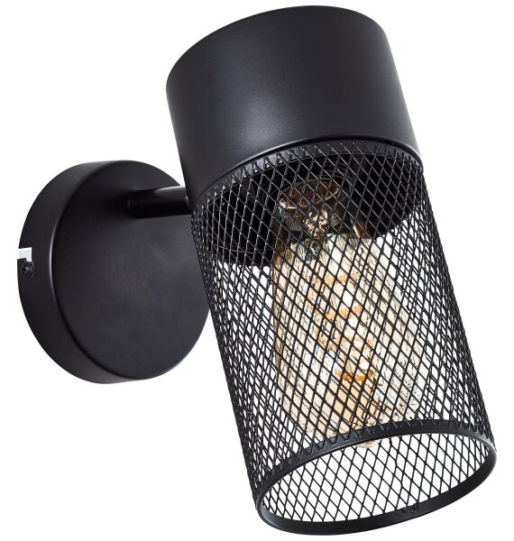 Brilliant - Faretto da parete KAMOLO 1xE27/40W/230V nero