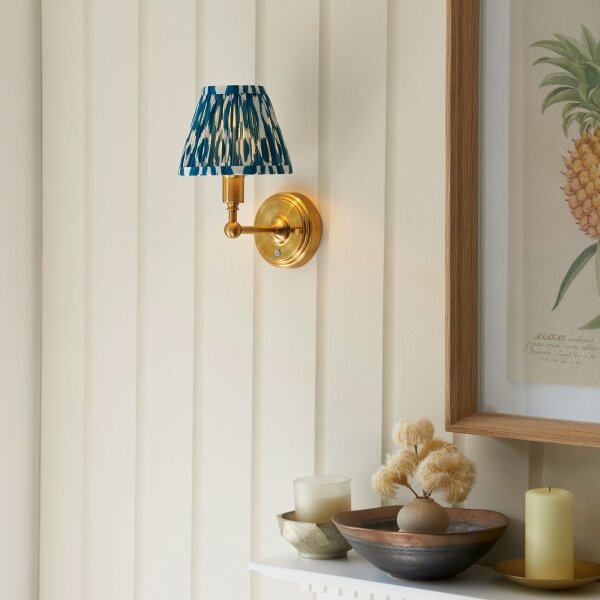 Endon 114827 - LED Dimmerabile ricaricabile muro lampada BURLEY LED/1,5W/5V ottone/blu