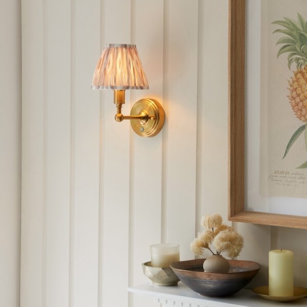 Endon 114831 - LED Dimmerabile ricaricabile muro lampada BURLEY LED/1,5W/5V ottone/beige