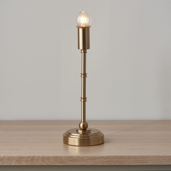 Endon 114804 - LED Lampada da tavolo ricaricabile dimmerabile BURLEY LED/1,5W/5V ottone/rosa