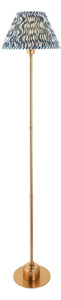 Endon 114778 - Lampada da terra ricaricabile LED dimmerabile BURLEY LED/1,5W/5V ottone/blu